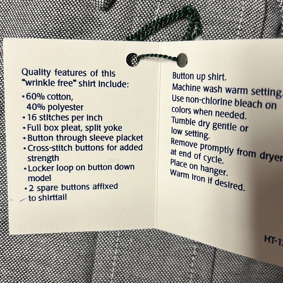 NWT Claybrooke Oxford shirt 15.5 - Picture 4 of 6